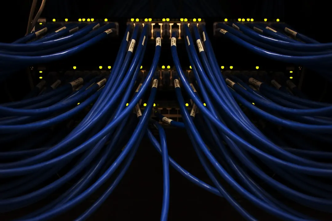 Server racks scaling infrastructure for an article by Atlanta based Software Engineer, Namir Ahmed.