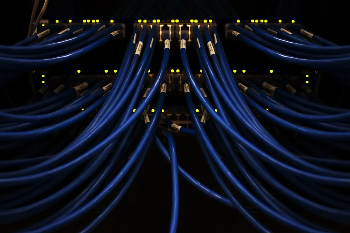 Server racks scaling infrastructure for an article by Atlanta based Software Engineer, Namir Ahmed.