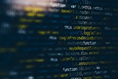 Abstract code patterns for an article by Atlanta based Software Engineer, Namir Ahmed.
